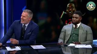 Jamie Carragher makes Micah Richards cry 😂 with laughter [upl. by Kern]