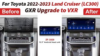 ZF3020 Head Unit 123inch Installation Guide For Toyota Land Cruiser 20222023 LC300 [upl. by Clynes]