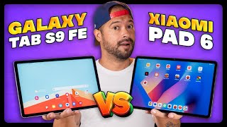 GALAXY TAB S9 FE vs XIAOMI PAD 6 qual COMPRAR 🤩 [upl. by Naeroled]