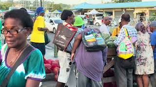 Saturday Morning Market  “Action your backside”  Antigua and Barbuda September 2 2023 [upl. by Nnylhtak]