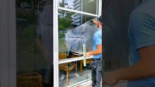 Satisfying Job 💯🧼 satisfying satisfyingsounds oddlysatisfying windowcleaning shorts [upl. by Omarr]