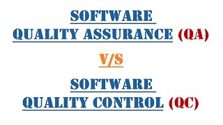 Software Quality Assurance QA vs Quality Control QC  Definition  Comparison  Approach [upl. by Aleen]