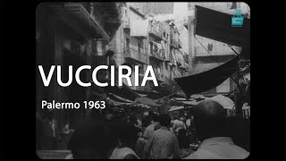 La Vucciria a Palermo luogo pittoresco di chiasso e folclore  filmato storico [upl. by Zetrauq]