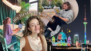 My First Week Back at University Study With Me Vlog in Berlin ✨ [upl. by Ordnaxela295]