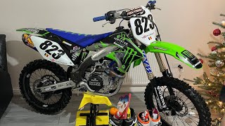 First Start after Rebuild  2007 Kawasaki KX450F [upl. by Norrab460]