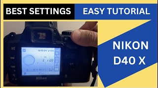 Nikon D40x  D40 Full Tutorial amp Best Easy Settings Hindi Urdu [upl. by Ankeny]