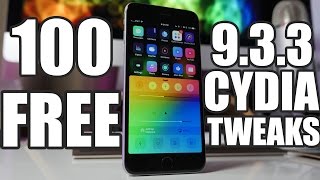 Top 100 BEST FREE iOS 933 Cydia Tweaks [upl. by Saiasi65]