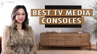 BEST TV STANDS amp MEDIA CONSOLES What to Look For Where to Buy [upl. by Christye]