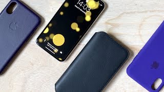 Coques officielles de l’iPhone X  Cuir Silicone et Folio [upl. by Stevena]