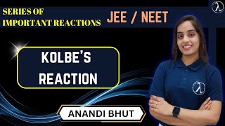 Kolbe’s reaction class12  JEENEET  Anandi maam  ARIES [upl. by Selima]