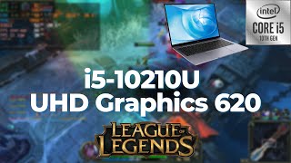 Intel Core i510210U \ UHD Graphics 620 \ League of Legends 1080p medium settings 8GB RAM [upl. by Essilevi386]