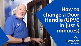 How to Change a Door Handle uPVC door in just 5 mins [upl. by Yumuk]