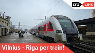 Van VILNIUS 🇱🇹 naar RIGA 🇱🇻 met de TREIN  De NIEUWSTE EUROPESE treinverbinding BartVlog [upl. by Nref969]