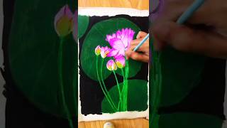 Lotus flower পদ্মফুল 🪷 art drawing painting shorts lotus [upl. by Inotna]