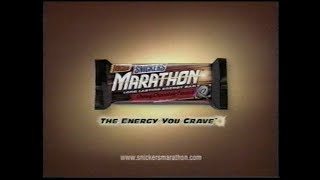 Snickers Marathon Energy Bar Commercial 2004 [upl. by Vyky]