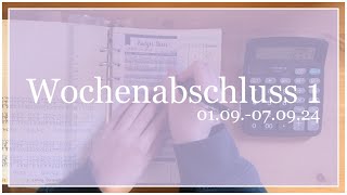 🌙 Wochenabschluss 1  September 🌕  Finanzplanung [upl. by Tomas]