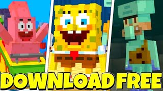 😱How to download SPONGEBOB MAP in MINECRAFT BEDROCK [upl. by Aneleasor]