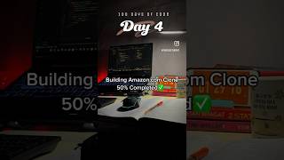 quotDay 04100 Amazon clone in progress Used tutorials from ApnaCollegeOfficial 100daysofcode [upl. by Yelsgnik]