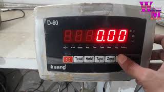 Digital Weighing Scale Sang D60 Calibration  Weight Balance Sang D60 Calibration [upl. by Elehcor428]