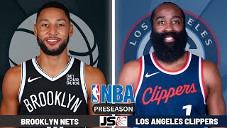 Brooklyn Nets vs LA Clippers  NBA Preseason Live Scoreboard 2024 [upl. by Wolbrom]