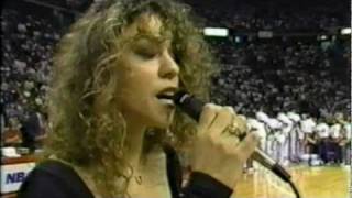 Mariah CareyAmerica The BeautifulLive NBA Finals 1990High Quality [upl. by Halbert]