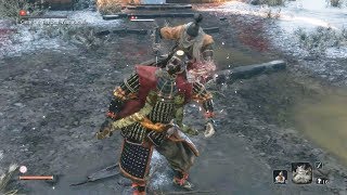 Sekiro Shadows Die Twice  General Tenzen Yamauchi Boss Fight Boss 3 [upl. by Ylicec]