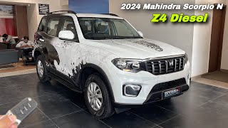 Mahindra Scorpio N Z4 Diesel 2024  7Str Diesel Suv under 18 lakh  Mahindra Scorpio N 2024 [upl. by Marla]