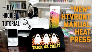 NEW HTVRONT MANUAL HEAT PRESS  HTV LAYERING TUTORIAL [upl. by Dobbins567]