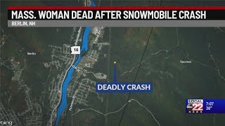 Massachusetts woman killed in rental snowmobile crash [upl. by Rolland]