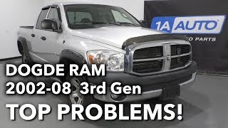 Top 5 Problems Dodge Ram Truck 3rd Generation 200208 [upl. by Mcgray47]