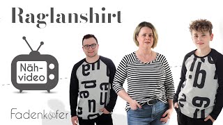 BasicRaglanshirt nähen [upl. by Chariot]