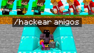 2 CAÇADORES vs ATHOS HACKER no MINECRAFT [upl. by Ramon]