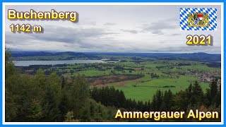 Herbstliche Wanderung auf den Buchenberg  Ammergauer Alpen 2021 [upl. by Lleunamme]