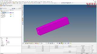 Hypermesh 2022  Beam Bending Analysis part 22 [upl. by Gosney]