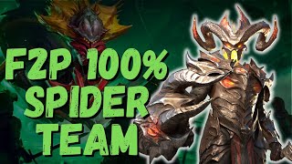 💥 100 Free 2 Play 100 Reliable SPIDER TEAM GUIDE 💥  RAID SHADOW LEGENDS [upl. by Ardnajela576]