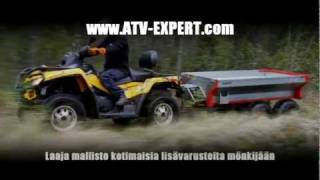 ATVExpert Terrain pro 800 SÄHKÖHYDRAULIIKALLA hydraulic tipping [upl. by Lillie]