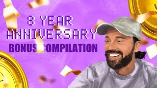 ROSHTEINS 8 YEAR ANNIVERSARY BONUS COMPILATION roshtein casinogaming anniversary 8yrs [upl. by Calysta]