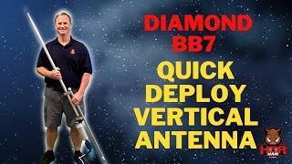 Diamond BB7 Review a Perfect Back Yard Portable Antenna for HOA POTA or any Quick Deployment [upl. by Flip842]