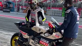 Qualifying moto2 Aron Canet POLE solidarity GP 2024 [upl. by Woodsum]