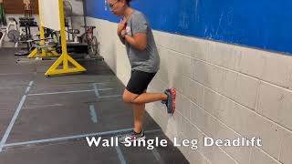 Wall Single Leg Deadlift [upl. by Elyc167]