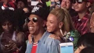 Beyonce amp Jay Z KISS At Made In America Festival beyonce [upl. by Iramaj]