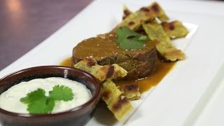 Mignons de chevreuil au curry raïta et frites de galettes indiennes  Envie de Bien Manger [upl. by Ifill443]