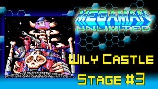 Mega Man Unlimited Walkthrough Wily Castle Stage 3 [upl. by Pawsner]