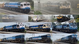 HIGH SPEED TRAINS on Bangalore  Hubballi Line DIESEL amp ELECTRIC 100kmph Diwali SPL 44 in 1 PART 10 [upl. by Cullin]