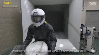 Shoei x14 helmet aerodinamic test in wind tunnel [upl. by Riobard963]