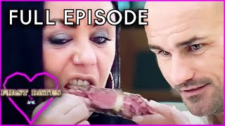 Lady Eats Steak with Hands on a Date😳  Full Episode  First Dates [upl. by Feeney199]