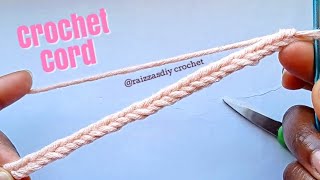 Comment faire une corde tresséebracelet au crochet  Crochet Cord  how to braid cord bracelets [upl. by Nosyd751]