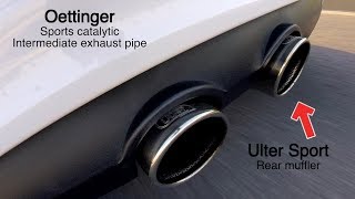 EXHAUST Golf V GTI Edition 30 20 230  330 stage 2  Oettinger amp Ulter Sport Exhaust [upl. by Kenzie122]