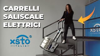 Scopri i carrelli saliscale elettrici XSTO Italia [upl. by Navis]