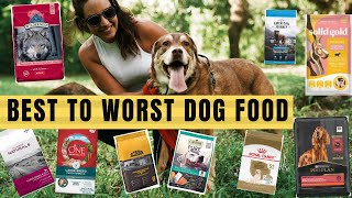 Best To Worst Dog FOOD Ranking Dog food brands Premium dog food to Affordable dog food GENERAL [upl. by Chrystel]